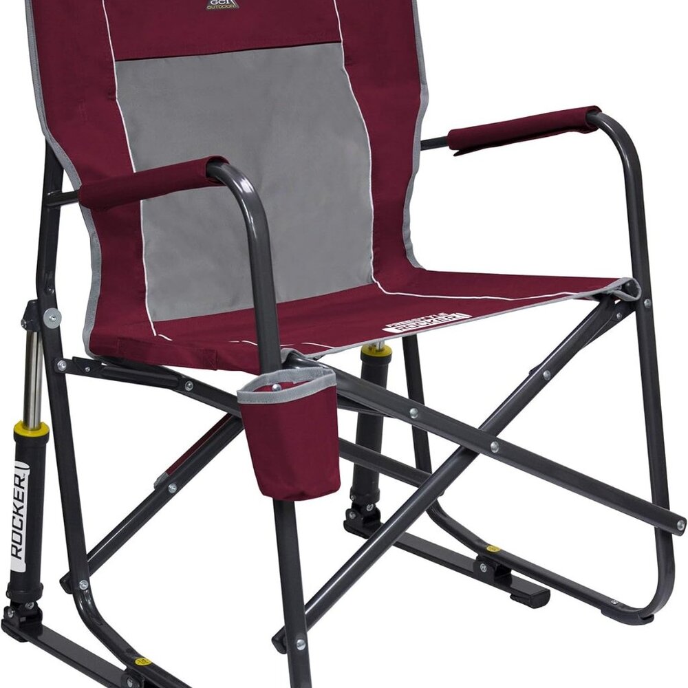 Freestyle Rocker Camping Chair | Portable Folding Rocking Chair with Solid, Dura